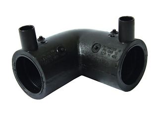 Отвод электросварной 90° PN16 SDR11 PE100 D25 Отвод электросварной 90° PN16 SDR11 PE100 D25