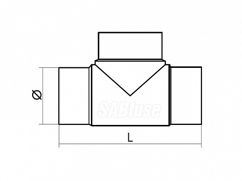 ТРОЙНИК ЛИТОЙ ДЛИННЫЙ 90° TEE PE100 PN10 D200 ТРОЙНИК ЛИТОЙ ДЛИННЫЙ 90° TEE PE100 PN10 D200