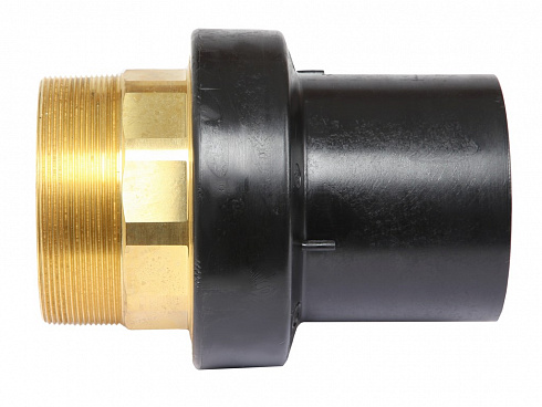 Переход ПЭ/ЛАТУНЬ PN16 SDR11 PE100 D75X2.1/2 Переход ПЭ/ЛАТУНЬ PN16 SDR11 PE100 D75X2.1/2