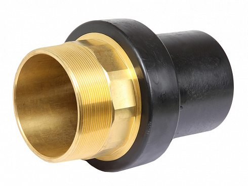 Переход ПЭ/ЛАТУНЬ PN16 SDR11 PE100 D75X2.1/2 Переход ПЭ/ЛАТУНЬ PN16 SDR11 PE100 D75X2.1/2